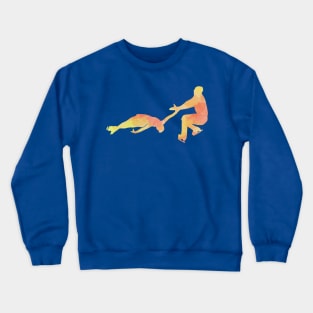 Figure skating (death spiral) Crewneck Sweatshirt